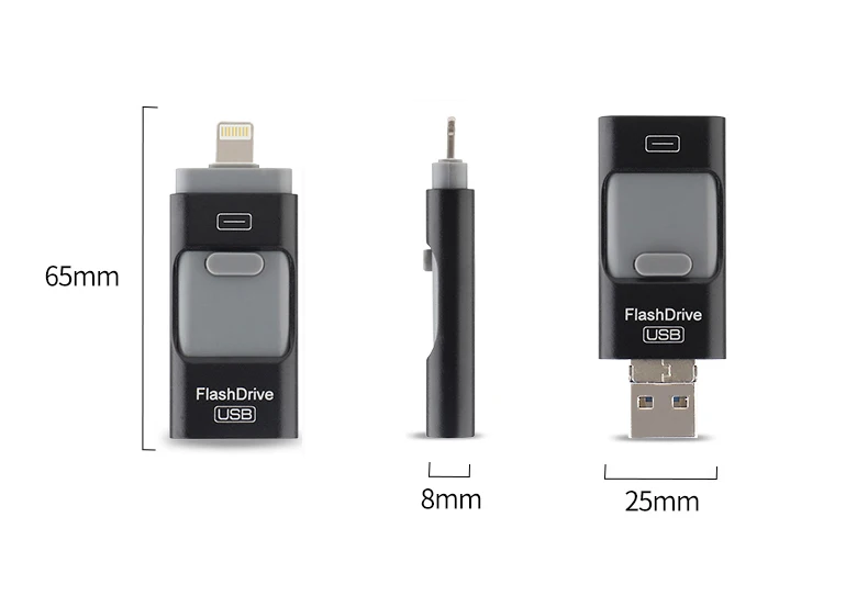 Флеш-накопитель 128 Гб 64 ГБ 32 ГБ 16 ГБ металлический USB OTG iFlash накопитель HD USB флеш-накопители для iPhone iPad iPod iOS Android Phone 3,0