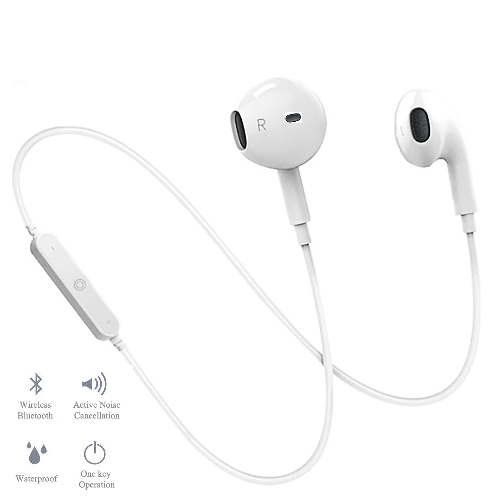 S6 bluetooth-гарнитура спортивные беспроводные наушники Bluetooth наушники для телефона с микрофоном наушники для IPhone Xiaomi huawei