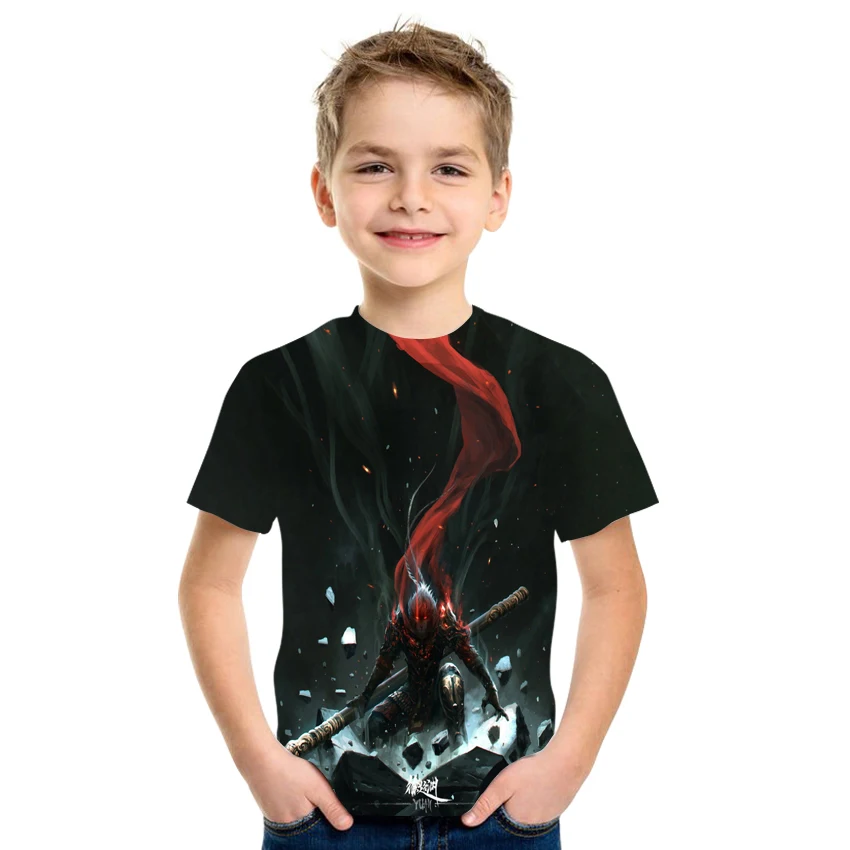 

2021 New Cartoon Anime 3D Printing Men's T-Shirt Fashion Boy Short Sleeve O-Neck T-Shirt Boy Street Entertainment Harajuku Top