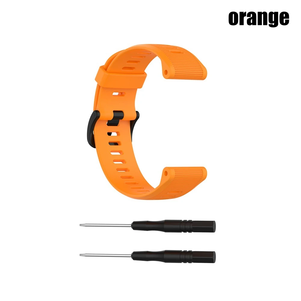 orange Модный спортивный силиконовый ремешок для часов Garmin Forerunner 945 935 Fenix 5 Plus Сменные мягкие браслеты - Цвет: orange
