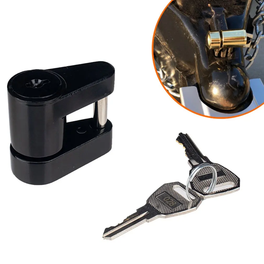 

Lock Zinc Alloy 1/4 Inch Small Motorhome Lock Trailer Coupling Lock Accessories Car Tools Anti-theft Practical