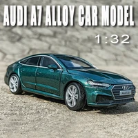 new hot 132 model car alloy miniature audi a7 fastback metal vehicle pull back for children gift collection boys birthday toys