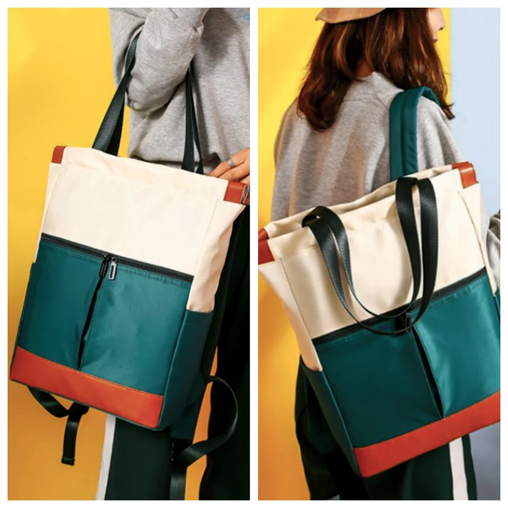 Рюкзак для ноутбука водонепроницаемый нейлоновый женский большой вместительный