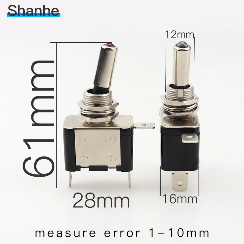 1 комплект 12 В 20 А автомобильная лодка грузовик с подсветкой светодиодный тумблер