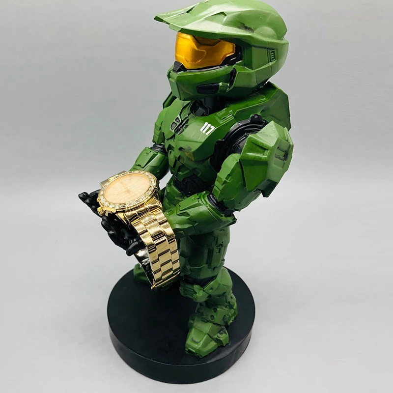Green Soldier Mobile Phone Stand Armor Knight Robot Watch Drag Gamepad Remote Control Holder | Мобильные телефоны и