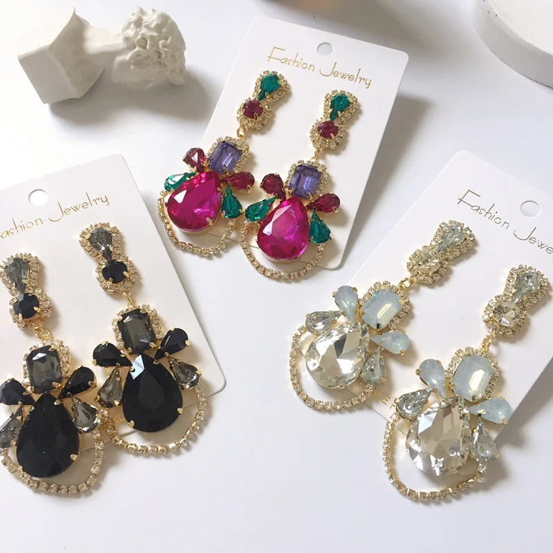 Женские серьги-подвески с кристаллами и цветком Ztech свадебные серьги стразы в