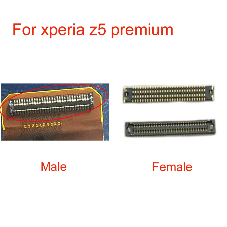 2 шт./лот ЖК дисплей FPC Разъем для Sony Xperia Z5 premium Z5P Plus E6883 E6853 E6833 логика на материнской