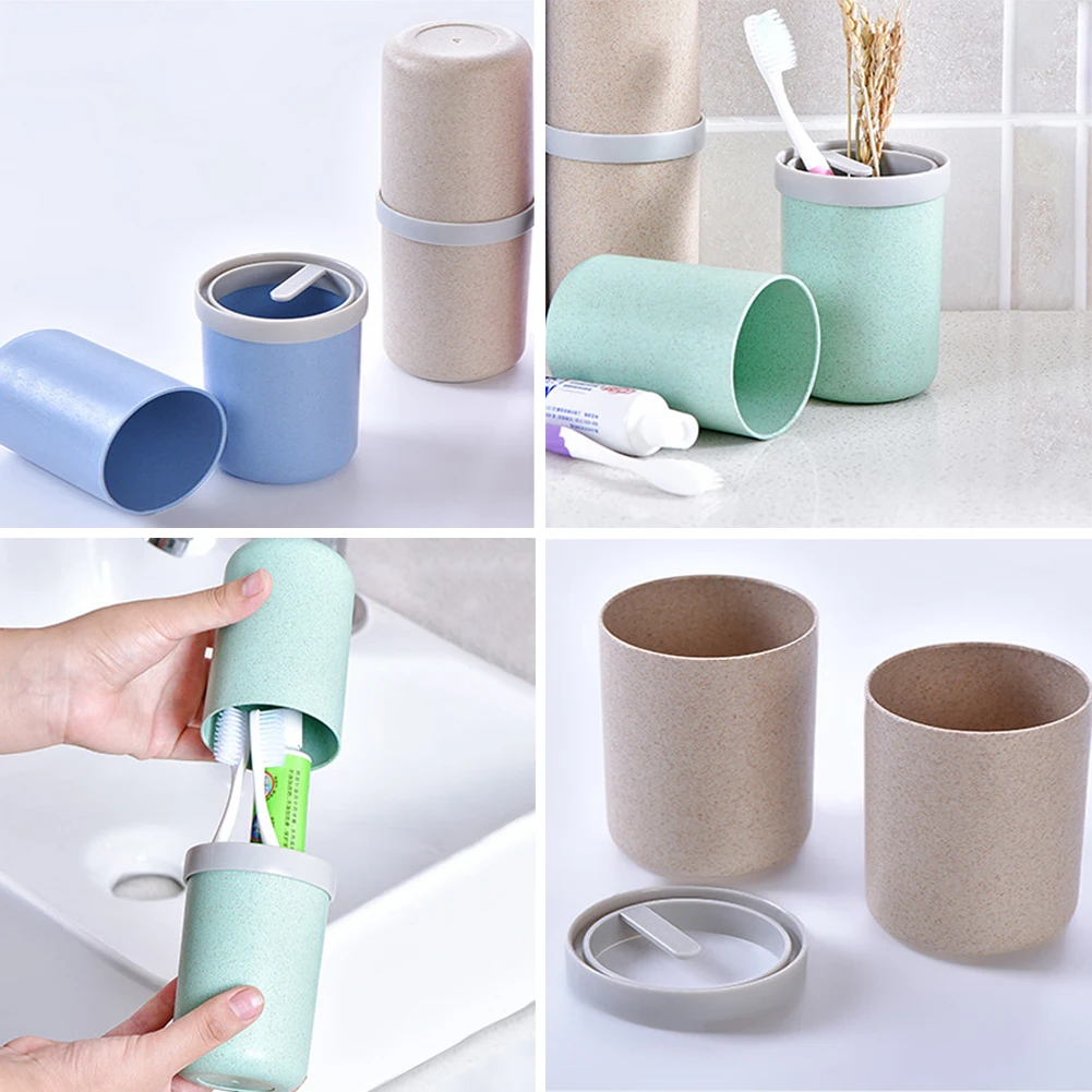 Портативная дорожная Экологичная пшеничная соломенная зубная щетка держатель