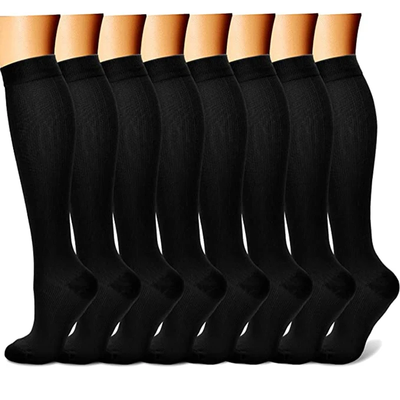 

8 Pair Running Compression Socks Pack for Men & Women 15-20mmHg Sport Circulation Best Support Marathon Edema Diabetes Wholesale