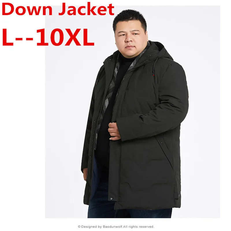Размера плюс 10XL 8XL 6XL 5XL новая пуховая куртка для мужчин брендовая одежда плотные