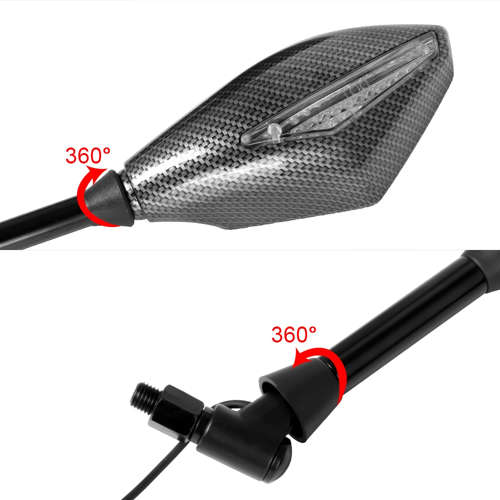 2 Светодиодные поворотники боковые зеркала указатель поворота мотоциклетное