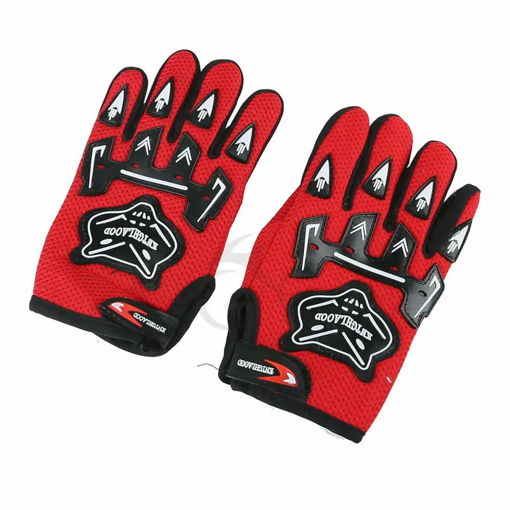 Motorcycle DOT Youth Kids Cycling Helmet Red Spider Net Motocross Off-Road Sports Safety Goggles+Gloves Equipment | Автомобили и