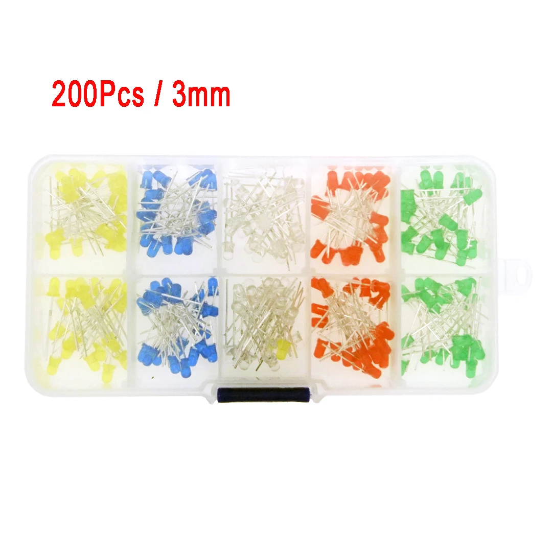 Светодиодный светильник 5 мм/3 мм цветов красный желтый синий зеленый белый 100