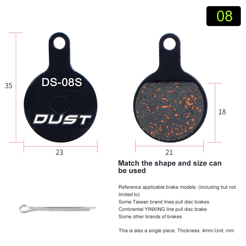 

1pair Bicycle Disc Brake Pads Bike Hydraulic Disc Brake Pads Semi-Metallic Cycling Brake Pads for BB5 BB7 Cycling Brake Pads