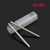 1pcs m3 0 m4 0 hss steel round rod bar lathe rods shaft linear shafts l 100mm