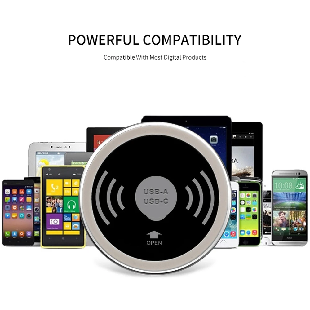 

PINZHENG Wireless Charger For iPhone Xiaomi Huawei Water Cup Charger Wireless Charging 15W Compatible With Qi Adsorption