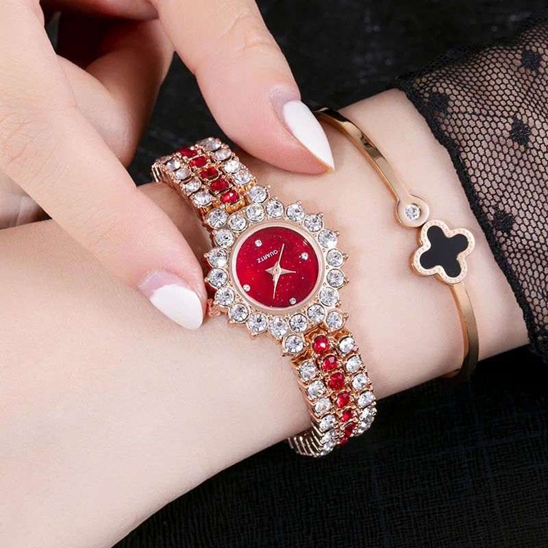 

Ladies Bracelet Watch New Starry Sky Full Diamond Small Dial Ladies Watch Korean Style Atmospheric Fashion Ladies Quartz Watch