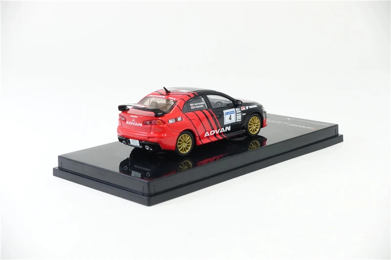 Tarmac работает 1: 64 Mitsubishi EVO X Advan гоночный литой модельный автомобиль