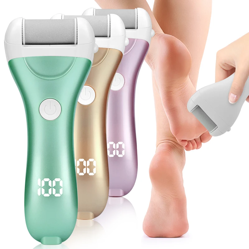 Arquivo de pé Removedor de Calos Cuidados com os Pés para Saltos Remover a Pele Elétrico Recarregável Máquina Pedicure Dispositivo Ferramentas Morta Exibição