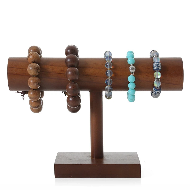 

Wooden Jewelry Display Stand Perfect for Bracelet Bangle Watch for Home Organization,Tradeshow and Showcase