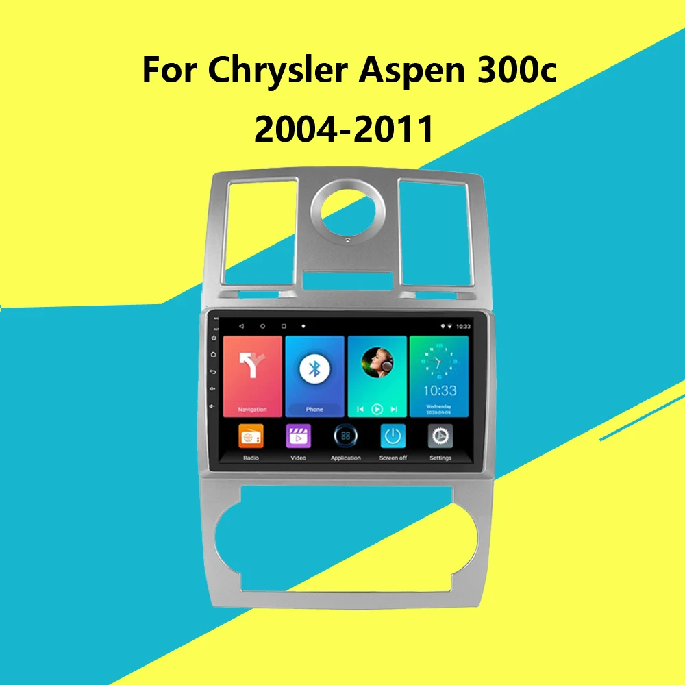 Для Chrysler Aspen 300C 2004-2011 2 Din 2.5D 9 дюймов Android автомобильный мультимедийный видео плеер