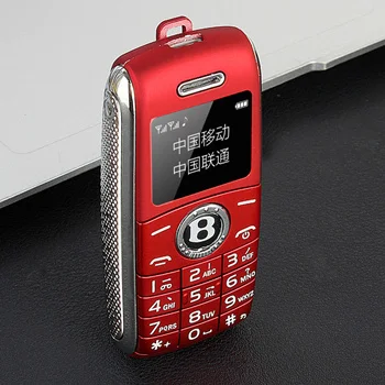 Разблокированный мини мобильный телефон 0,6" Bluetooth Dialer Hands Mini Phone MP3 Magic Voice Dual Sim маленький сотовый телефон - Цвет: Red