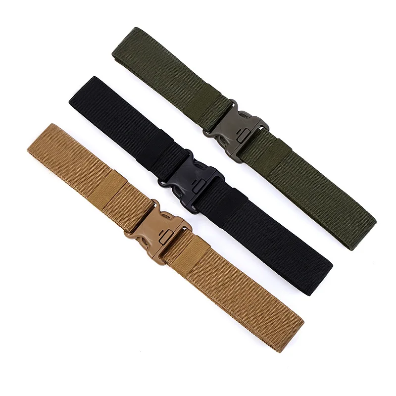 

Men's Belt 5.5cm Black Hawk Tactical Outer Belt Thickened Polypropylene Canvas Belt Outdoor Camping Outer Belt Spot