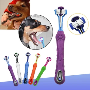 Pet Multi-angle Dog Toothbrush Cleaning Tooth Bad Breath Tartar Teeth Care Tool Brush for Dog Cat Protection Health Product 10 item image