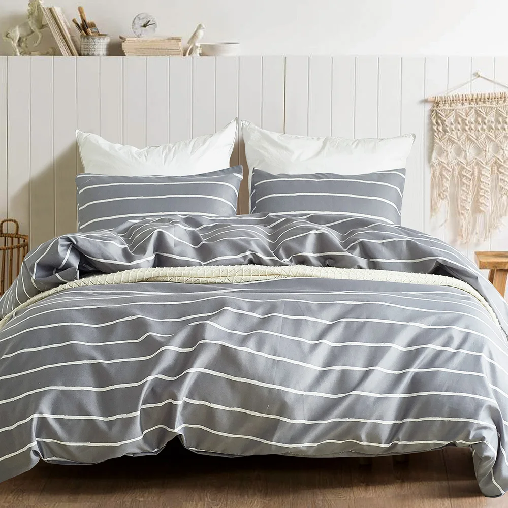 Простой домашний комплект постельного белья в скандинавском стиле для