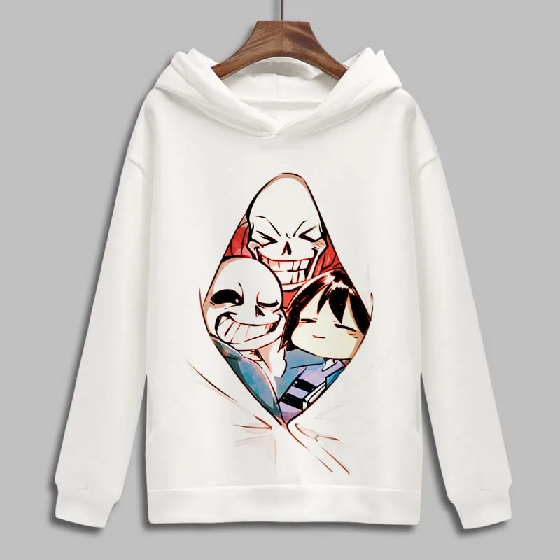 Используйте Косплей Толстовка фриск без принтом скелета флисовая пуловер худи