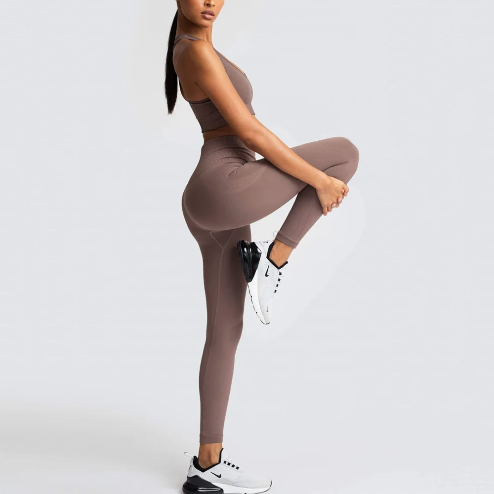 

Workout Set Women Seamless Yoga Suit Sportswear Fitness Clothes for Women Gym Clothing Gym Leggings Sports Set Yoga Active Wear