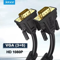 jasoz vga to vga cable 36 1080p 15 pin male to male extension converter connector for laptop monitor projector hdtv adapter