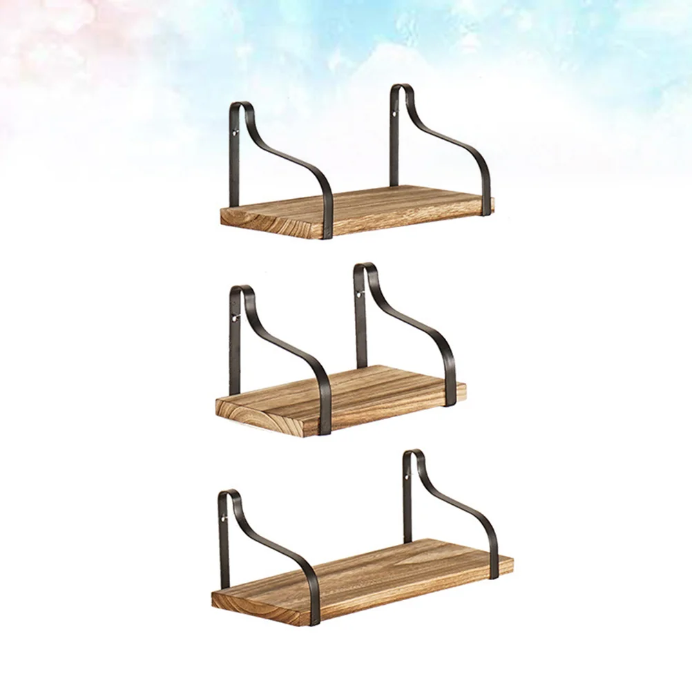 

3 шт., деревянные полки для хранения мелочей