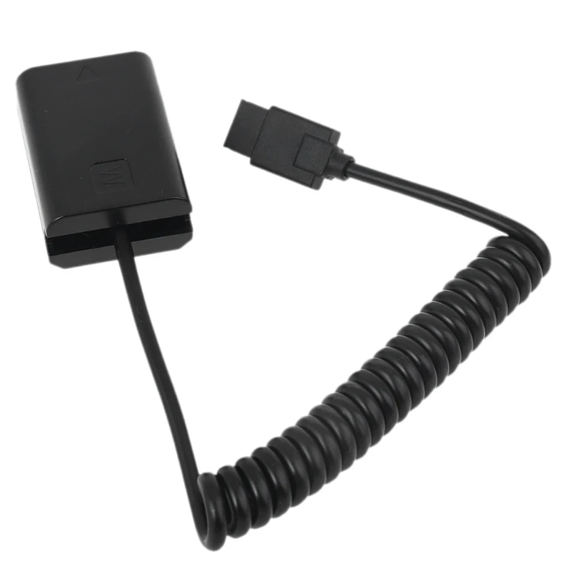 Spring Adapter Cable for -DJI Ronin-S Gimbal to NP-FW50 Dummy Battery for -Sony A7 A7R A7S A7 A7II A7RII A6300/A6400/A6500 E56B
