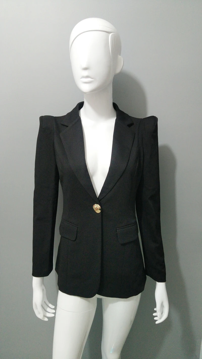 Женские блейзеры и черные куртки осень 2020 Модный женский офисный блейзер в