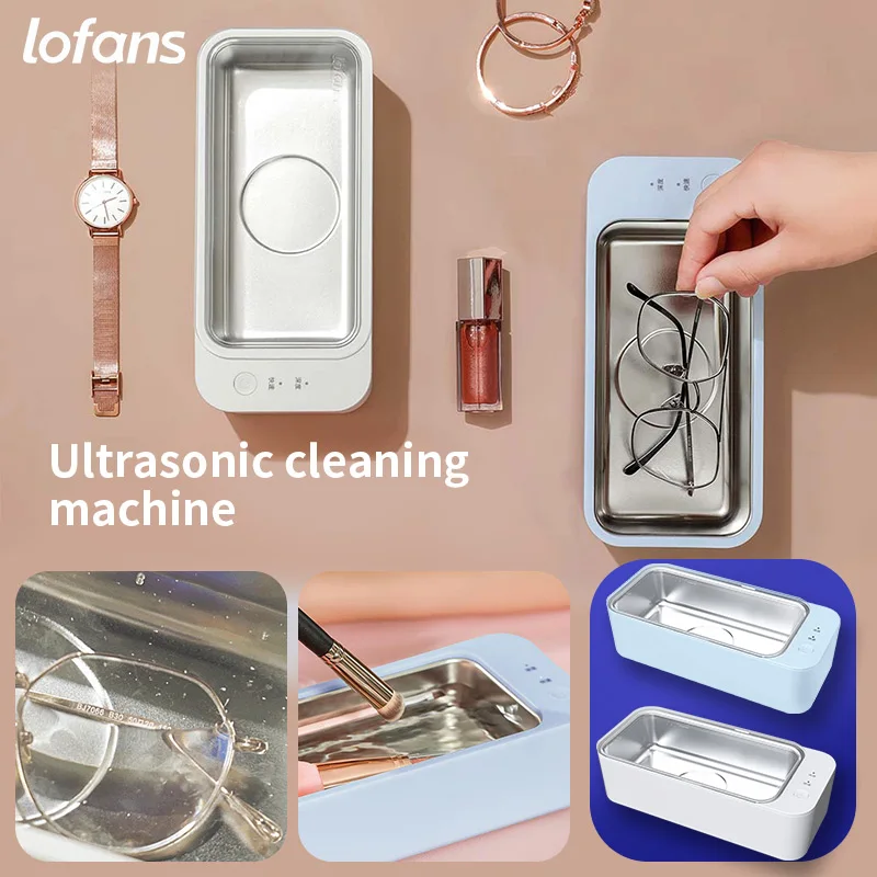 Ультразвуковой очиститель Lofans CS-602 с функциями высокочастотная вибрация, Очистка ювелирных изделий, очков, часов - изображение
