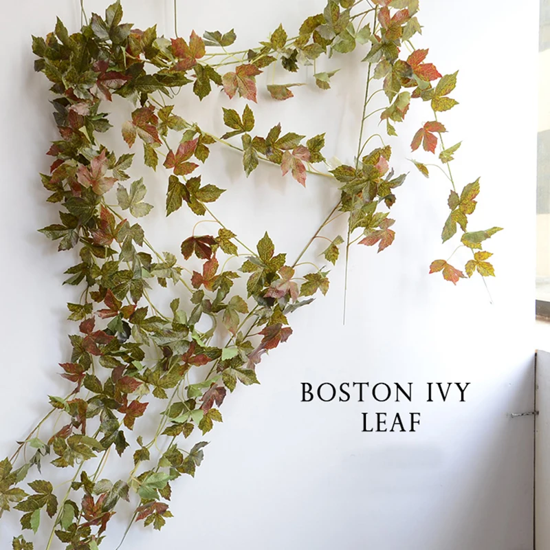 Искусственные Плющ растения настоящий на прикосновения шелк Листья лозы внутри