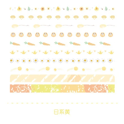 rixi huang 10 шт./компл. основные цвета серии очень тонкая васи лента дети diy декоративная клейкая лента канцелярские принадлежности альбом для вырезок наклейки декоративная лента - Цвет: rixi huang