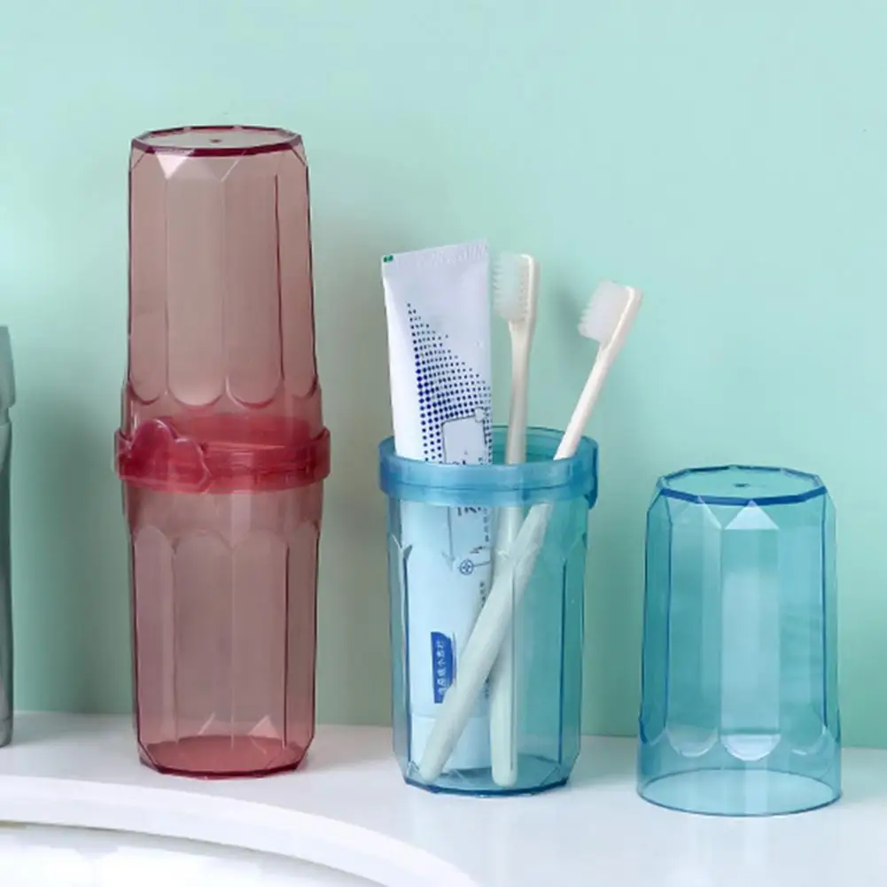 

Toothbrush Storage Translucent Easy to Carry Large Capacity Toothbrush Household Storage Cup for Travel