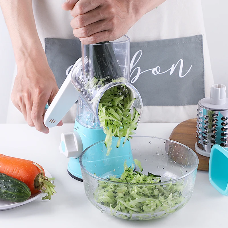 3 in1 multifunctional vegetable cutter round mandoline grater for vegetables vegetable spiralizer potato slicer kitchen gadgets free global shipping