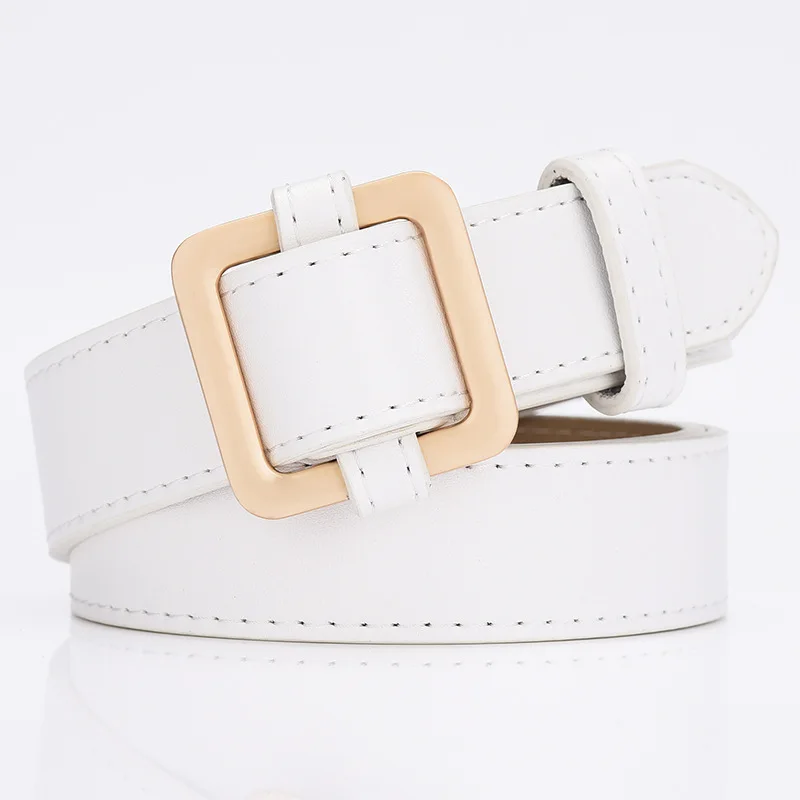qw1 white JIFANPAUL, натуральная кожа, Дамская мода, Ретро стиль, ремень, сплав, пряжка, дизайн, известный бренд, джинсы, одежда, студенческий - Цвет: qw1 white