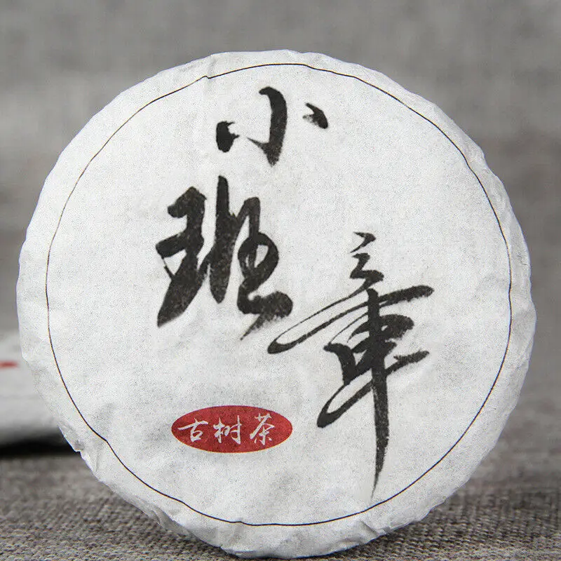 Чай Пуэр 2019 Xiao Ban Zhang древнее сырье Puer Chinese Tea маленький торт 50 г Старое дерево Шэнь