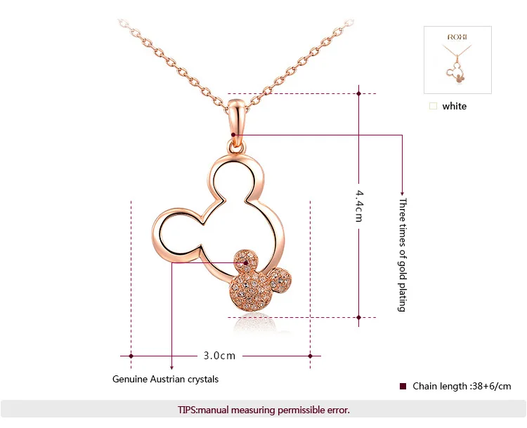 Цепочка Микки Маус Disney вязаная кукла аксессуары для женщин и мужчин ожерелье