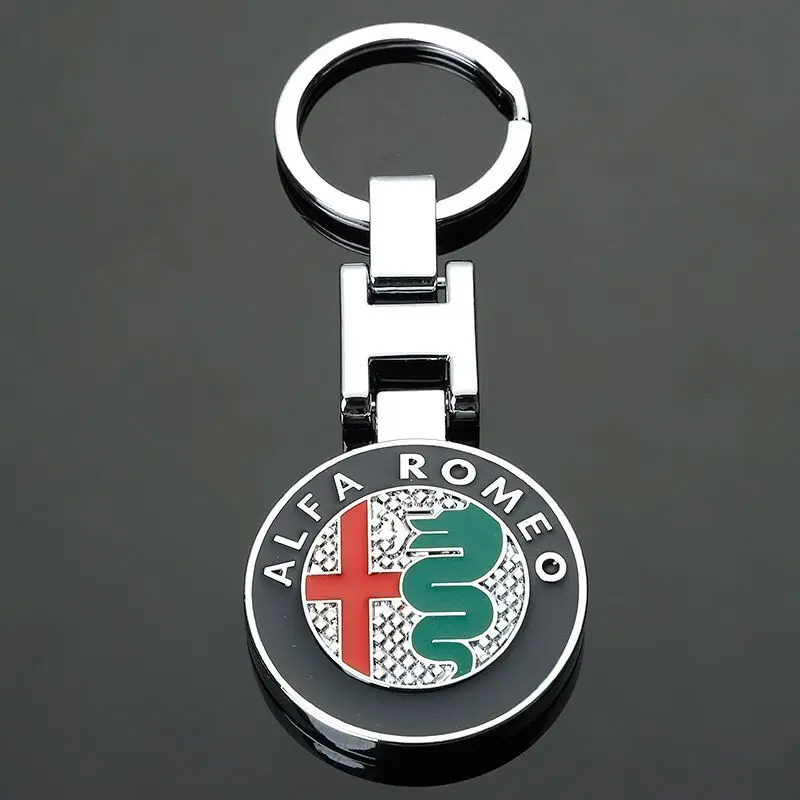 3D высококачественный металлический брелок для ключей ALFA ROMEO Mito 147 156 159 166 Giulietta Spider