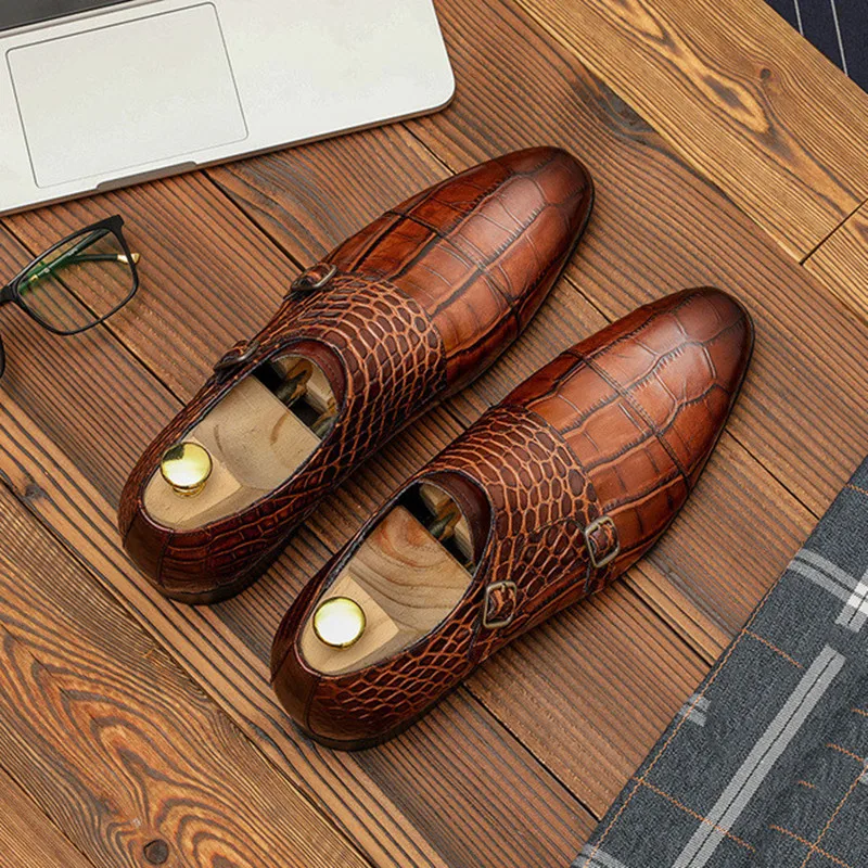 Фото Туфли мужские из натуральной кожи Классические деловые Костюмные туфли