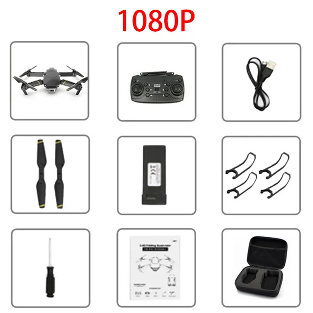 1080P Global drone EXA Dron with camera HD1080P WiFi FPV drone 4K RC helicopter FPV helicopter drone VS drone E58 E520 quadcopter - Color: 1080P