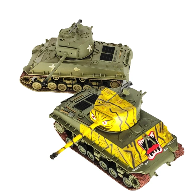

Diecast 1:72 Simulation 9cm Vehicle M4A3E8 War Tank Plastic Tank Model Decoration Ornaments Model Car Gifts for Boy