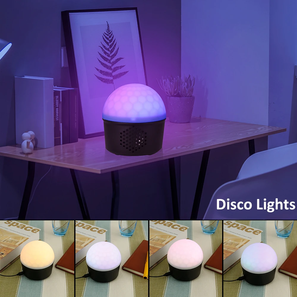 Цветной Вращающийся атмосферный Ночной светильник 9 цветов светодиодный Bluetooth