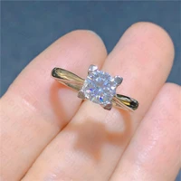 new style 925 silver inlaid moissanite ring womens ring super shiny d color vvs1
