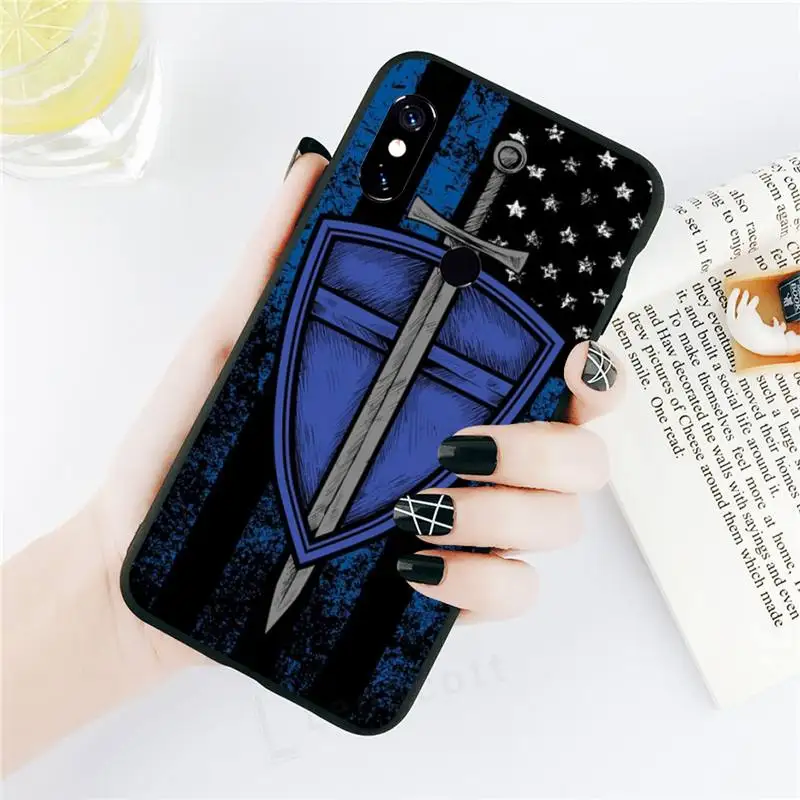 

Police Symbol art Phone Case For Xiaomi Redmi note 7 8 9 t k30 max3 9 s 10 pro lite